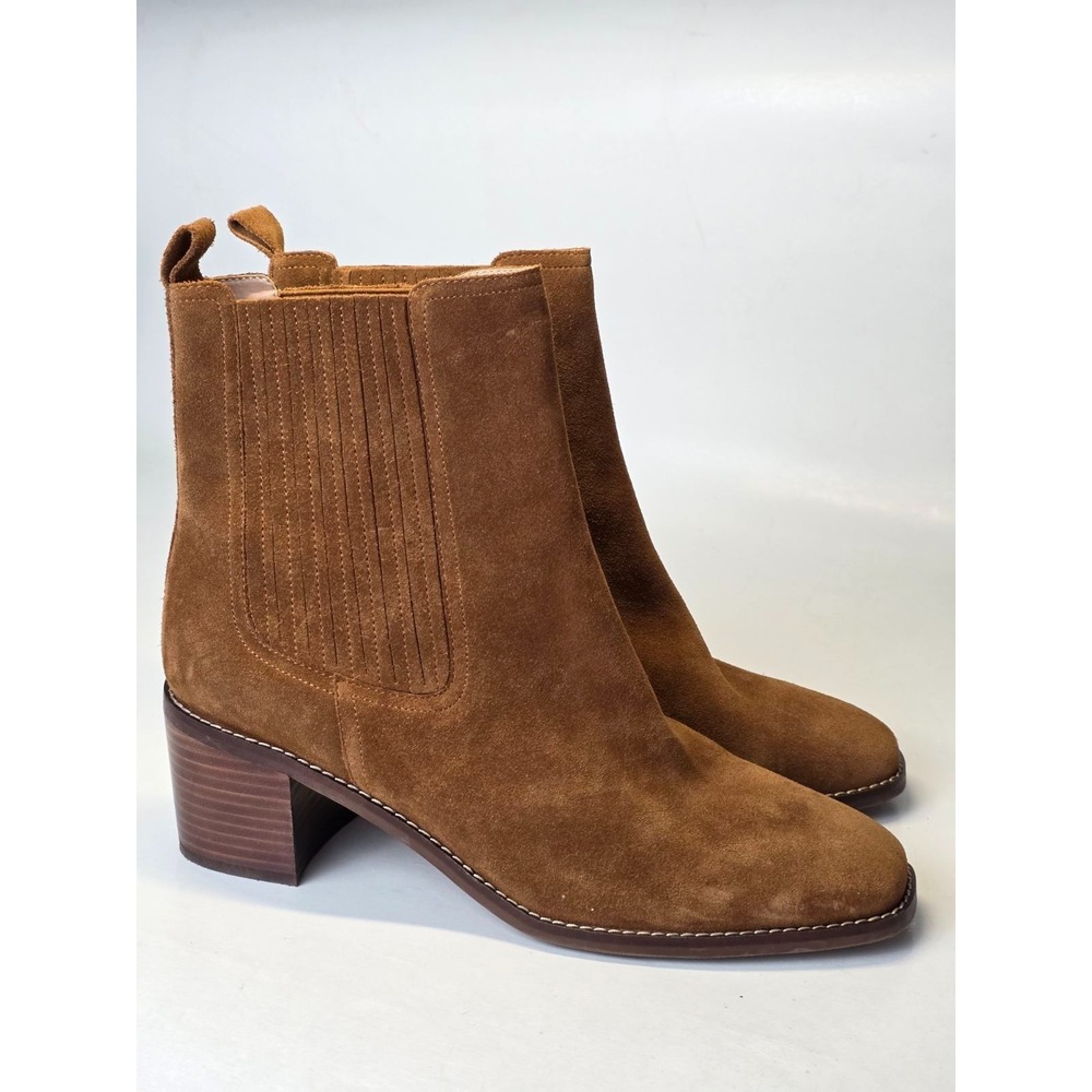 Nordstrom Nohazina-Lea Women's Boots Size 12 M Brown Suede Leather Ankle Shoes